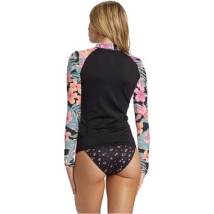 2024 Billabong Womens Core Front Zip Long Sleeve Rash Guard